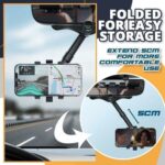 Rotatable Retractable Rearview Mirror Phone Holder For Car – Bild 2