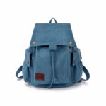Fashion Vintage Female Canvas Backpack – Bild 7