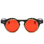 Women Brand Designer Retro Round Steampunk Sunglasses – Bild 5