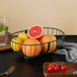 Metal Hollowed Out Fruit Vegetable Snack Tray Bowl Basket – Bild 4