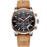 High Quality Fashion Leather Band Watch For Men – Bild 2