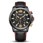 Leather Band Sports Quartz Watch For Men – Bild 2