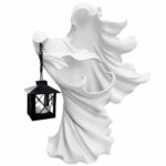 Faceless Ghost Sculpture Halloween Ghoul Resin Sculpture Decoration – Bild 5