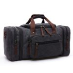 High Quality Waterproof Canvas Travel Duffel Bag For Men – Bild 3