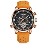 Leather Strap Watch With Large Dial For Men