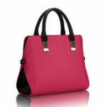 High Quality PU Leather Solid Color Handbag For Ladies – Bild 4