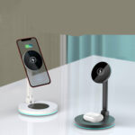 Compatible with Apple 2 In 1 Magnetic Wireless Charger Stand – Bild 7