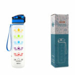 1L Tritan Water Bottle With Time Marker Bounce Cover – Bild 16