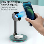 Compatible with Apple 2 In 1 Magnetic Wireless Charger Stand – Bild 2