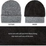 Mens Winter Beanie Hat And Neck Scarf Warmer Touch Screen Gloves Set – Bild 11