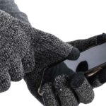 Mens Winter Beanie Hat And Neck Scarf Warmer Touch Screen Gloves Set – Bild 12