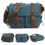 Canvas Leather Fashion Messenger Bag For Men