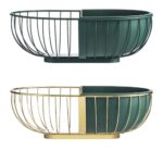 Metal Hollowed Out Fruit Vegetable Snack Tray Bowl Basket – Bild 6