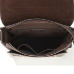 Dark Brown High Quality Leather Messenger Bag For Men – Bild 4