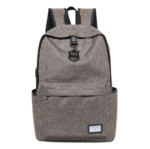 High Quality Grey Anti Theft Backpack – Bild 7