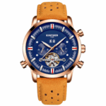 Leather Strap Watch With Large Dial For Men – Bild 8