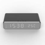 LED Electric Alarm Clock With Wireless Charger – Bild 6