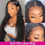 HD Lace 5x5 Deep Curly Closure Wig | Premium Human Hair – Bild 3