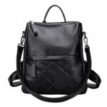 European and American Retro Plaid Backpack – Bild 2