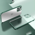 Luxury Square Frame Plating Clear Matte Transparent Cover – Bild 3