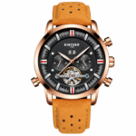 Leather Strap Watch With Large Dial For Men – Bild 5