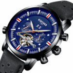 Leather Strap Watch With Large Dial For Men – Bild 3