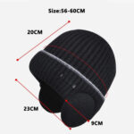 Winter Hats for Men and Women Unisex Knit Wool Hat Thick Fleece Lined – Bild 3