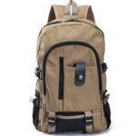 Canvas Backpack For School Hiking Traveling For Men – Bild 6