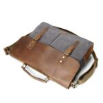 Mixed-Color Canvas Messenger Bag For Men – Bild 2