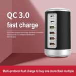 6-port Cylindrical Adapter 65W High-power Fast Charge – Bild 4