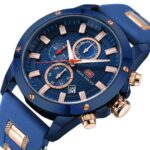 High Quality Quartz Watch For Men With Silicone Band – Bild 2