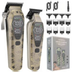2 in 1 All-metal Electric Hair Clippers Set High-power Hair Trimmer