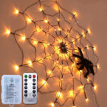 Halloween Led Spider Web String Light 5v Remote Control – Bild 5