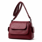 Casual High Quality Leather Messenger Bag For Women – Bild 6