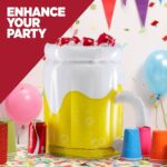 Large Inflatable Beer Mug Cooler Pool Float Drink Cooler – Bild 3