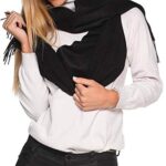 Great Natural Alpaca 100% baby alpaca scarf black color – Bild 6