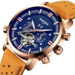 Leather Strap Watch With Large Dial For Men – Bild 2