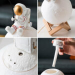Astronaut Figurines Home Decoration Resin Spaceman Night Light – Bild 2
