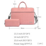 Elegante Damen Laptop-Tasche aus PU-Leder – Notebook-Aktentasche mit Schultergurt – Bild 5