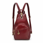 Multifunctional Simple Fashion PU Backpack For Ladies – Bild 3