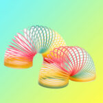 Rainbow Spring Coil Toys Plastic Folding Spring Coil Sports Game – Bild 6