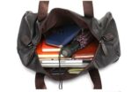 Leather Leisure Travel Duffel Bag For Men And Women – Bild 5