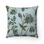 Bluebell Blossoms Double Sided Print Faux Suede Home Decor Cushion – Bild 2
