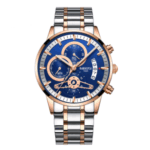 Steel Band Waterproof Quartz Watch For Men