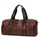 Leather Leisure Travel Duffel Bag For Men And Women – Bild 8
