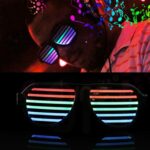 Voice-contor Led Glasses for Party Favors:Change with Music Drops