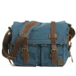 Canvas Leather Fashion Messenger Bag For Men – Bild 6