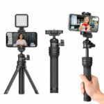 2-in-1 Multifunctional Phone Clip Extendable Tripod – Bild 3