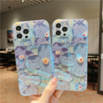 Oil Painting Purple And Blue Daisy Flower Phone Case – Bild 5