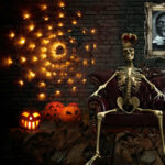 Halloween Led Spider Web String Light 5v Remote Control